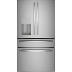 GE Profile 27.9-cu ft Smart French Door Refrigerator with Ice Maker, Water and Ice Dispenser and Door within Door (Fingerprint-resistant Stainless Steel) - Appliance Discount Outlet