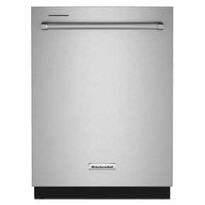 KitchenAid Top Control 24-in Built-In Dishwasher (Stainless Steel with Printshield Finish), 47-dBA - Appliance Discount Outlet