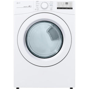 LG 7.4-cu ft Stackable Electric Dryer (White) ENERGY STAR - Appliance Discount Outlet