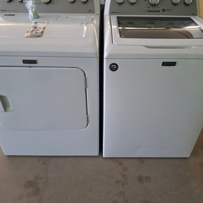 Maytag 4.3 cuft Top Load Washer (4728 - U) and 7 cuft Dryer (4716 - U) MVWX655DW1 - MEDX655DW1 (Used/Preowned) - Appliance Discount Outlet