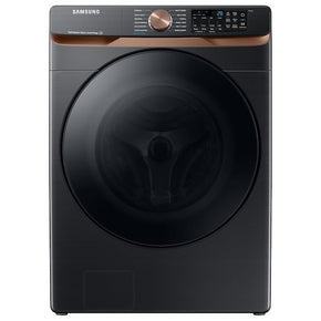 Samsung 5 cu. ft. Extra Large Capacity Smart Front Load Washer in Brushed Black with Super Speed Wash and Steam - Appliance Discount Outlet