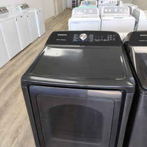 Samsung 7.4 cu. ft. Electric Dryer with Sensor Dry in Graphite Steel - DVE50R5200V - Appliance Discount Outlet