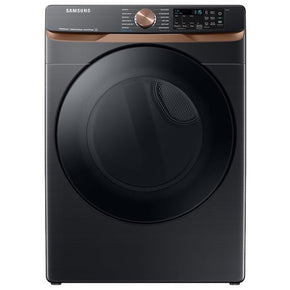 Samsung 7.5 cu. ft. Smart Gas Dryer with Steam Sanitize+ and Sensor Dry in Brushed Black - Appliance Discount Outlet