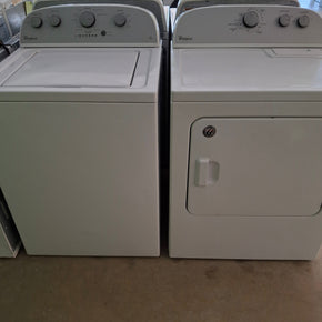 Whirlpool 3.5 cu. ft. Top Load Washer with Deep Water Wash in White - WTW4815EW1 (4212 - U)Whirlpool Electric Dryer WED4815EW1 - 7.0 cu. ft. Capacity (1704) (set) - Appliance Discount Outlet