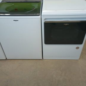 Whirlpool 4.7 cu. ft. High - Efficiency Top Load Washer with Agitator in WhiteWhirlpool WED8127LW 7.4 cu. ft. Electric Dryer with Wrinkle Shield Technology - Appliance Discount Outlet