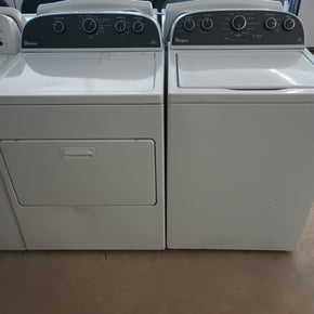 Whirlpool WTW4900BW0 4.3 cu. ft. High-Efficiency Top Load Washer and 7.0 cu ft Dryer (1547/1630-U) - Appliance Discount Outlet