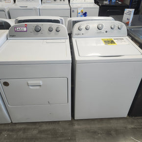 Whirlpool WTW4957P 3.9 cu. ft. High - Efficiency Top Load Washer and Dryer Set (4105 - 4111R) - Appliance Discount Outlet