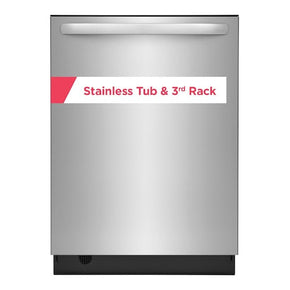 Frigidaire Stainless Steel Tub Top Control 24-in Built-In Dishwasher With Third Rack (Fingerprint Resistant Stainless Steel) ENERGY STAR, 49-dBA - Appliance Discount Outlet