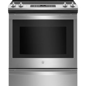 GE® 30" Slide-In Electric Convection Range with No Preheat Air Fry - Appliance Discount Outlet