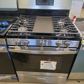 GE 5 Burners 5-cu ft Freestanding Gas Range (Stainless Steel) (Common: 30-in; Actual: 30-in) - Appliance Discount Outlet