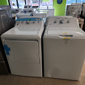 GE 7.2 cu. ft. Front Load Electric Dryer - White & 4.2 cu. ft. Washer with Stainless Steel Basket - SET - Appliance Discount Outlet
