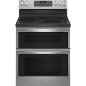 GE Profile™ 30" Smart Free-Standing Electric Double Oven Convection Range with No Preheat Air Fry - Appliance Discount Outlet