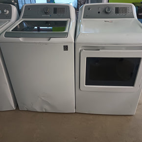 GE Top-Load Washer 4.5 cu ft and Dryer 7.4 cu ft (used) - Appliance Discount Outlet