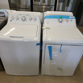 GE Top Load Washer Dryer Set GTW465AS9WW - GTX33EASK - Appliance Discount Outlet