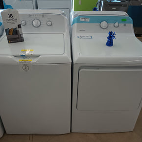GE Top Load Washer Dryer Set HTW240ASK6WS HTX24EASK0WS - Appliance Discount Outlet