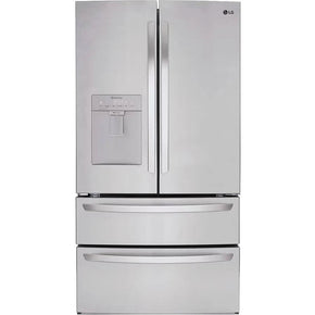 LG External Water DIspenser 28.6-cu ft 4-Door French Door Refrigerator with Ice Maker (Stainless Steel) - Appliance Discount Outlet