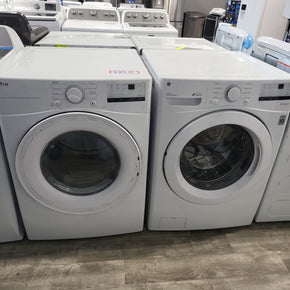 LG Front Load Washer (Used) and Dryer (New) Set - Appliance Discount Outlet