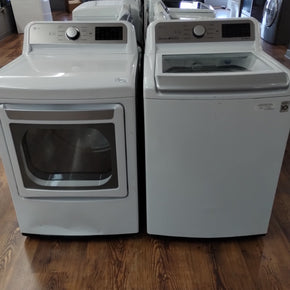 LG Top Load 4.5 cuft Washer and Dryer Set, used - Appliance Discount Outlet