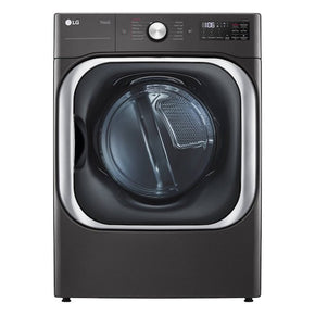 LG TurboSteam 9-cu ft Stackable Steam Cycle Electric Dryer (Black Steel) ENERGY STAR - Appliance Discount Outlet