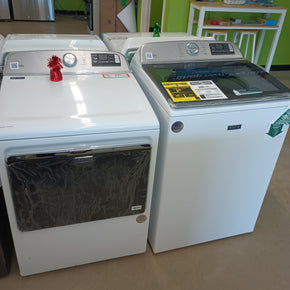 Maytag Top Load Washer and Dryer Set MVW7230HW1 MED6230HW3 - Appliance Discount Outlet