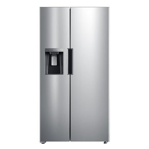 Midea 26.3-cu ft Side-by-Side Refrigerator with Ice Maker (Stainless Steel) - Appliance Discount Outlet