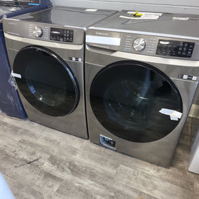 Samsung Front Load Washer Dryer Set in Platinum - Appliance Discount Outlet