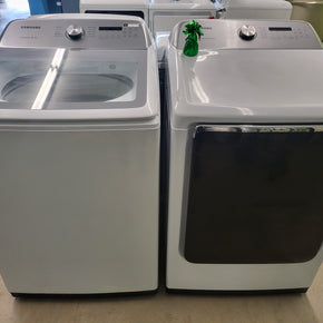 Samsung TL 5.0 cuft Washer and 7.5 cuft Dryer Set (Used) - Appliance Discount Outlet