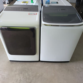 Samsung TL Washer Dryer Set WA52M8650AW - DVE52M8650W - Appliance Discount Outlet