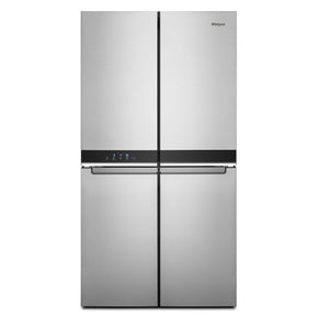 Whirlpool 19.4-cu ft 4-Door Counter-depth French Door Refrigerator with Ice Maker (Fingerprint-resistant Stainless Finish) ENERGY STAR - Appliance Discount Outlet