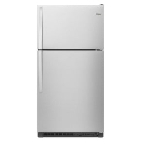 Whirlpool 20.5-cu ft Top-Freezer Refrigerator (Fingerprint Resistant Stainless Steel) - Appliance Discount Outlet