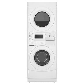 Whirlpool Commercial Electric Stacked Laundry Center (White) - Appliance Discount Outlet